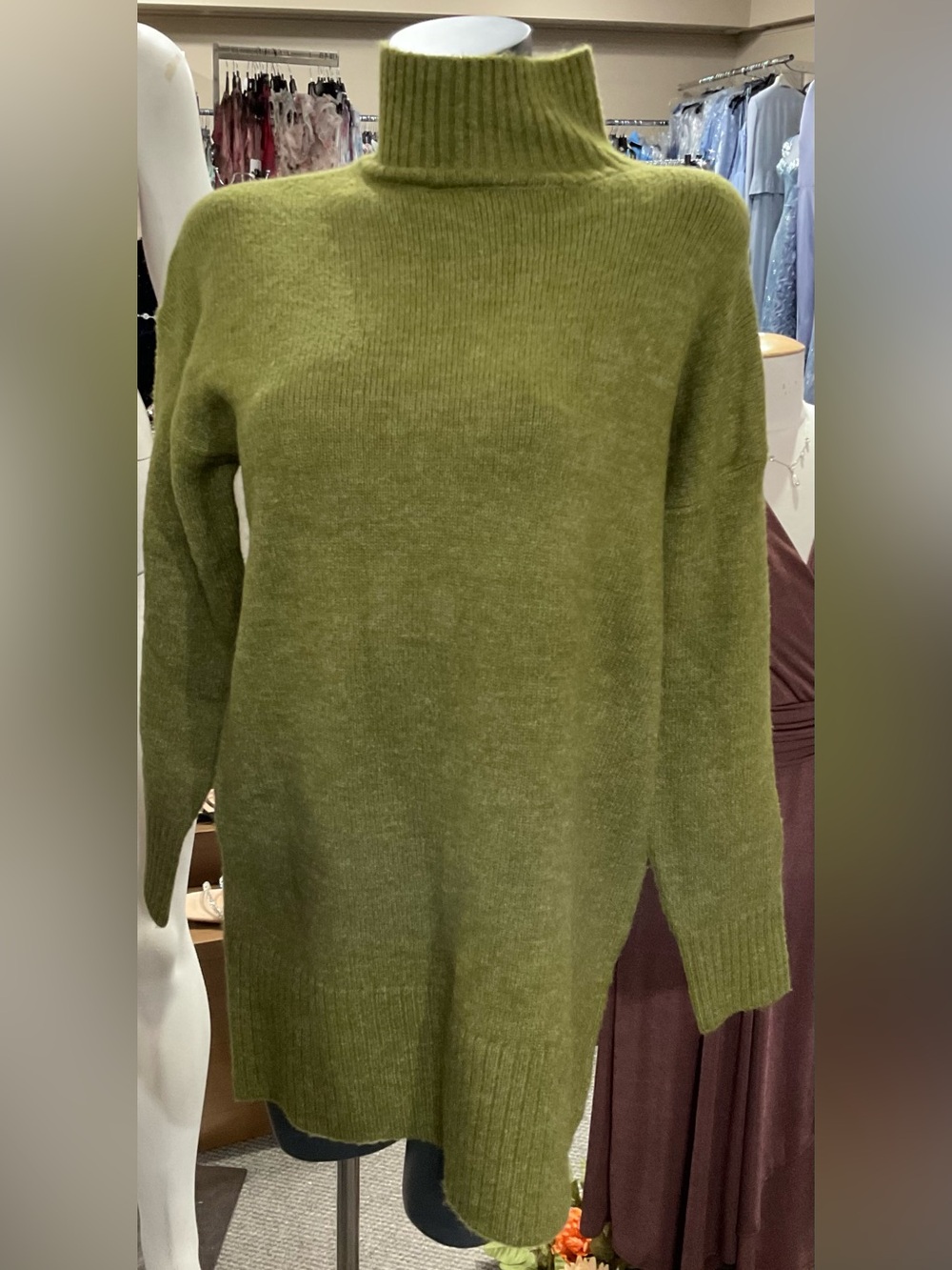 Double Zero Olive Green Crewneck Sweater